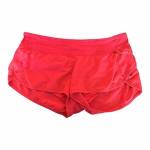 Lululemon Athletica Bright Red Athletic Shorts